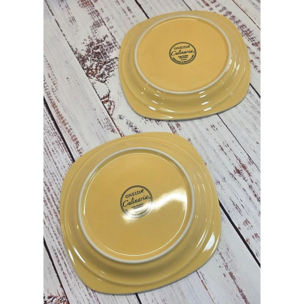 Oneida Culinaria Salad Plates Set of 2 8.25